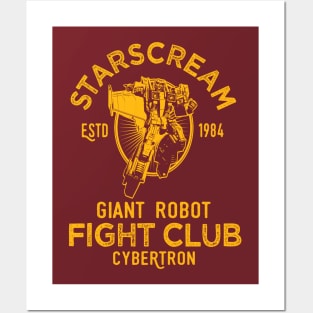 STARSCREAM : Transformers GEN 1 - robot fight club 2.0 Posters and Art